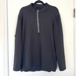 Short Par 4 Mens Quarter Zip Pullover L Black Long Sleeve Golf Athletic‎ Casual